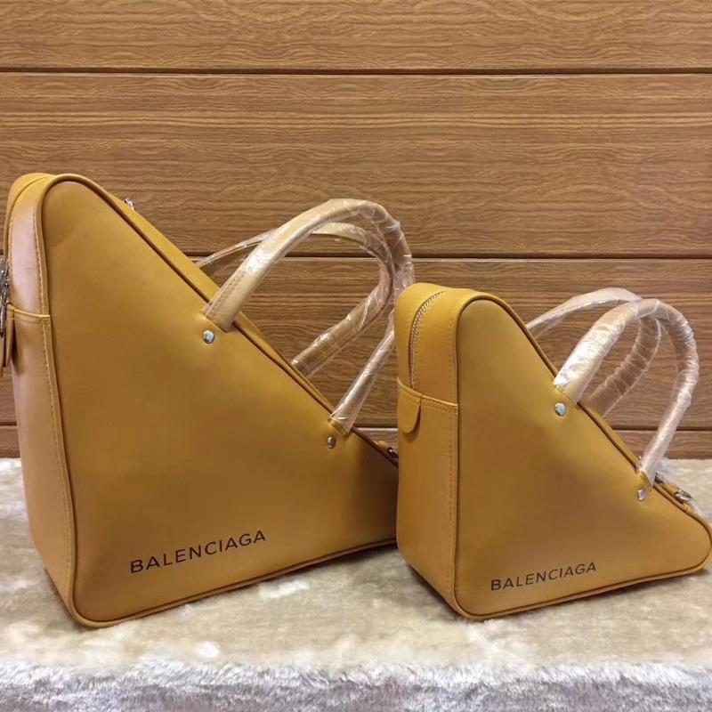 Balenciaga Bags 476974 Full leather medium plain earth yellow